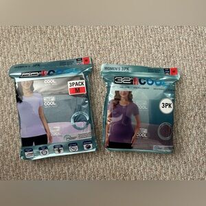 New 32 Degrees Women’s Cool Tee 2sets of 3-pack size M